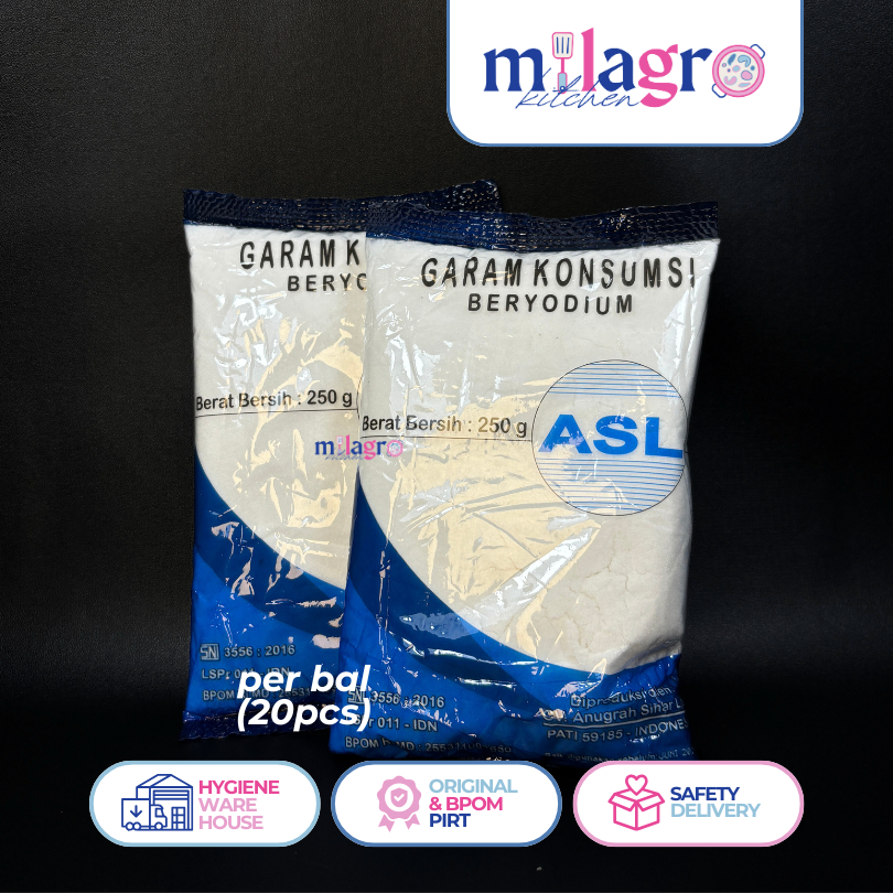 

ASL Garam Beryodium 250gr 1Bal (20pcs/pack)
