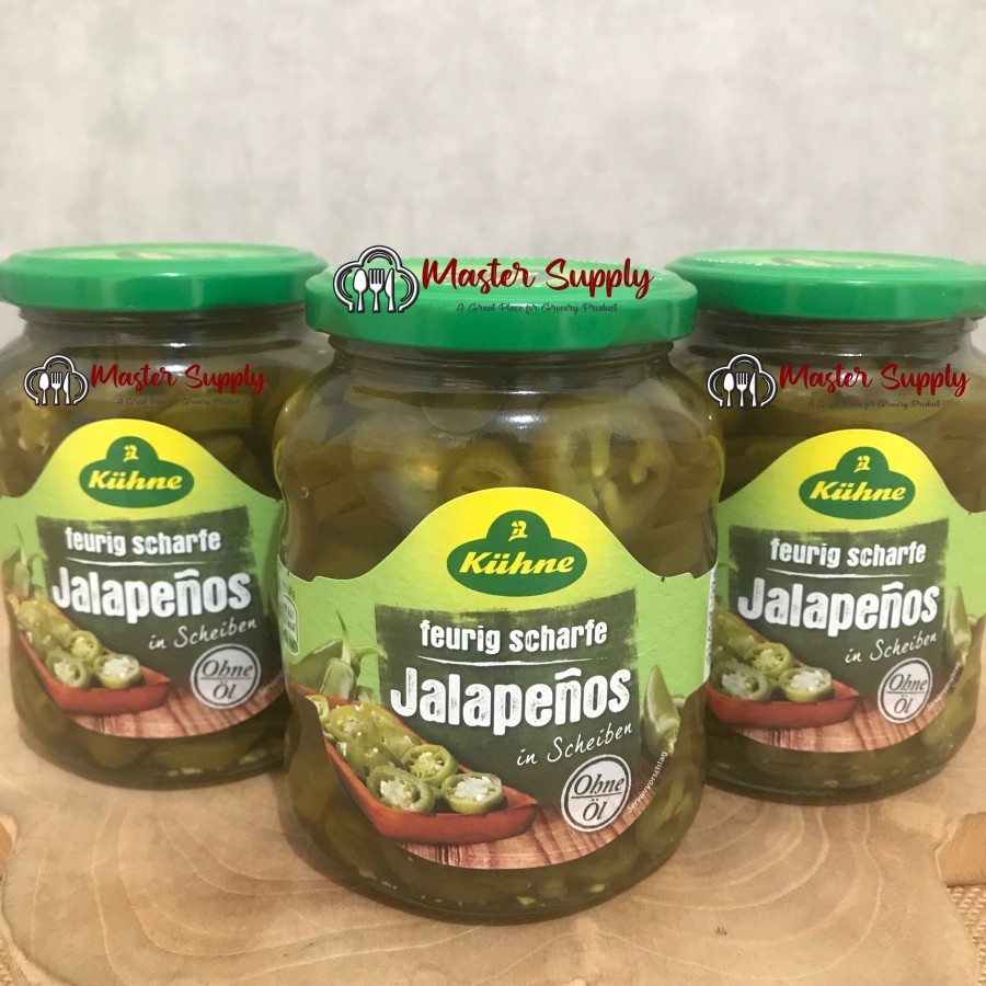 

KUHNE JALAPENO 375 ML / ACAR JALAPENO / CABE JALAPENO / CABE MEXICO