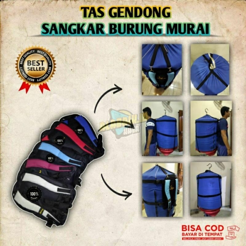 TAS GENDONG SANGKAR MURAI RANSEL KANDANG MURAI & KOTAK