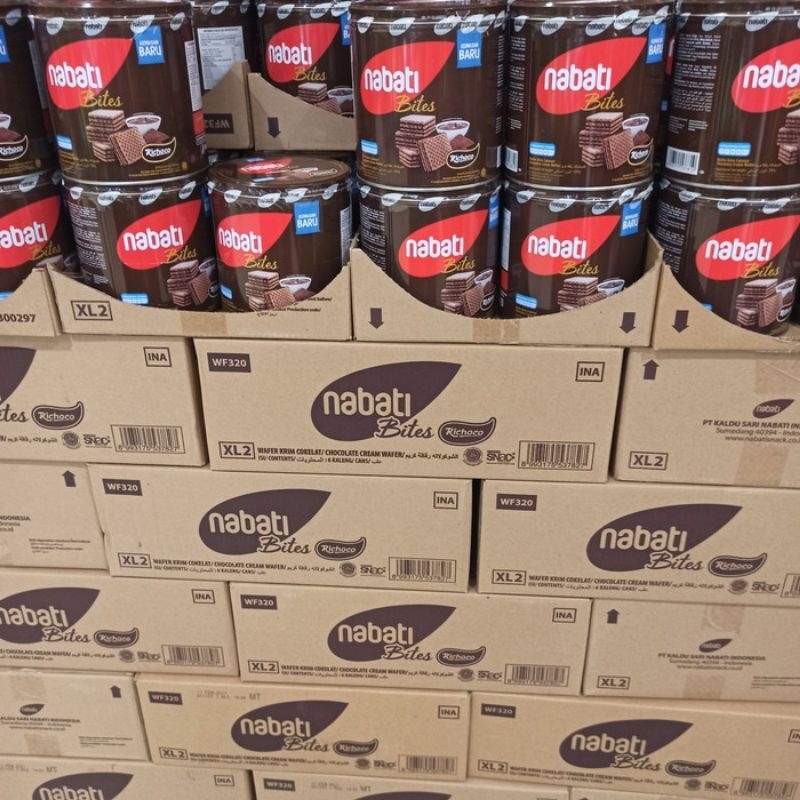 

1karton isi 6 NABATI WAFER KALENG / NABATI BITES WAFER KEMASAN 240GRAM