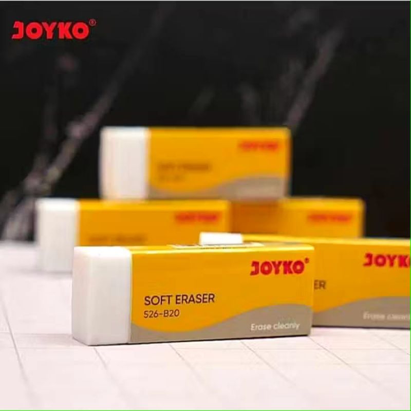 

Penghapus Joyko B20 Besar Putih ( Per Pack )