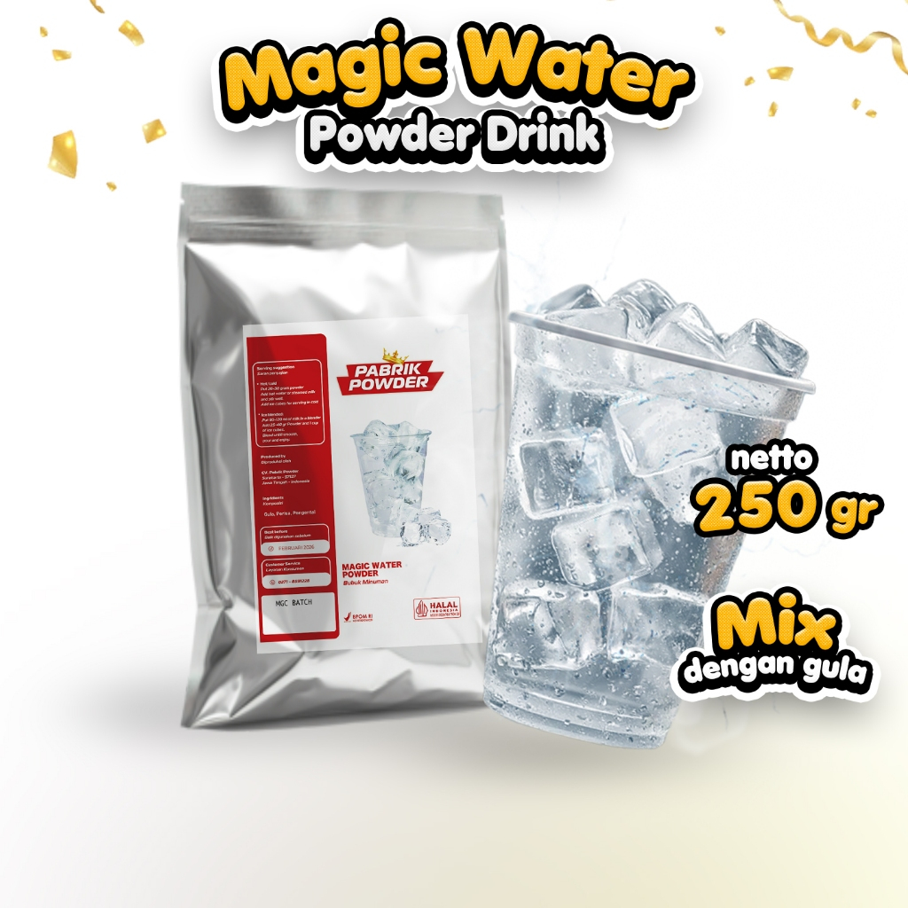 

Paket Bundling Magic Water, Powder Drink dan Jelly , Bubuk Magic Water dan Jelly 250gr an