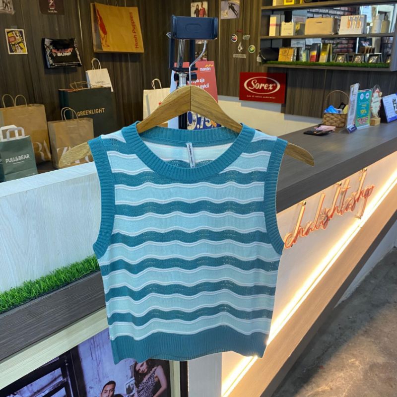 Colorbox Sweater knit Wanita - Biru