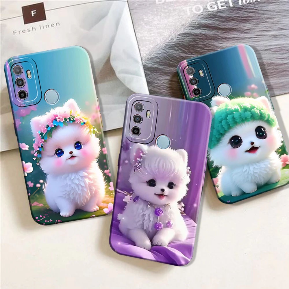 Softcase Hp OPPO A53 2020/A33 2020/A32 Motif Cats Cute Lucu Cantik Kekinian - Oppo a53 - oppo a33 - 