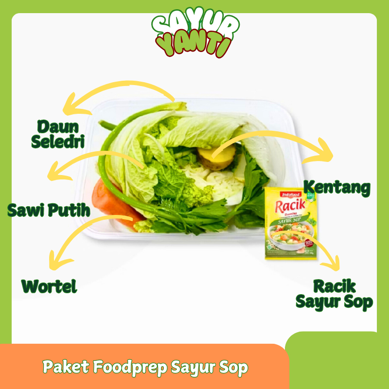 

[KIRIM INSTAN] Paket Foodprep Sayur Sop - Sayur Yanti