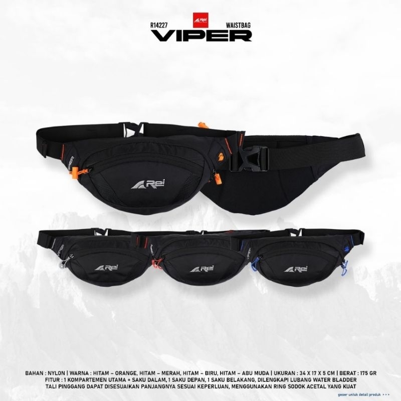 Tas Pinggang Pria Viper Arei Outdoorgear Waist Bag Original