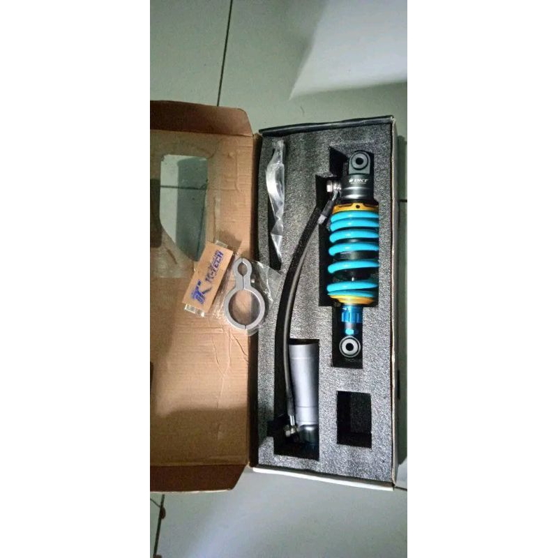shock tabung pisah DKT ninja rr / sonic 125 plus breket cnc
