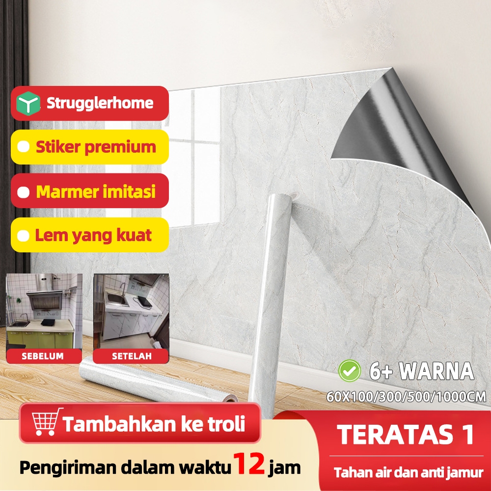 【strugglerhome】stiker dapur anti minyak stiker dapur anti minyak anti api walpeper dinding dapur wal