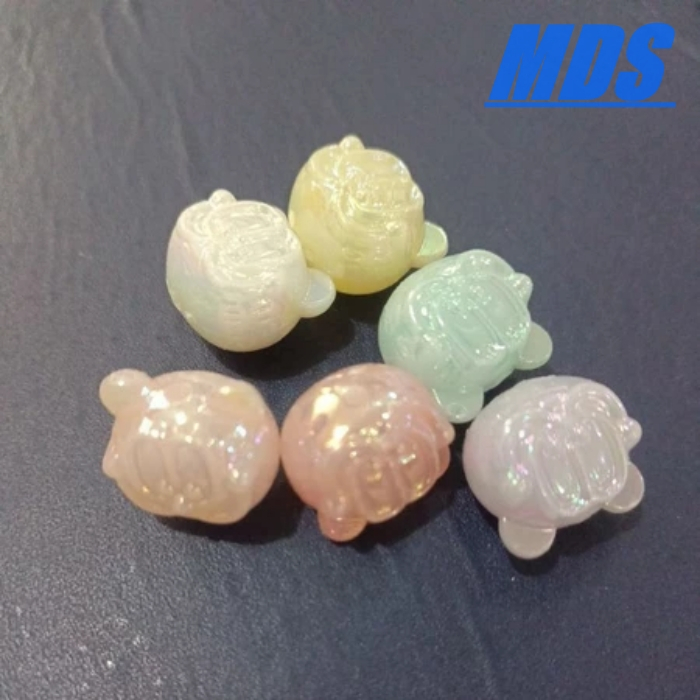 Manik 16mm bola mickey jelly ab mix warna isi 1 pon