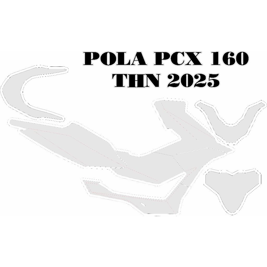 POLA COREL HONDA PCX 160 THN 2025 TERBARU / POLA PCX 160 / POLA DECALS / JIAJSTORE