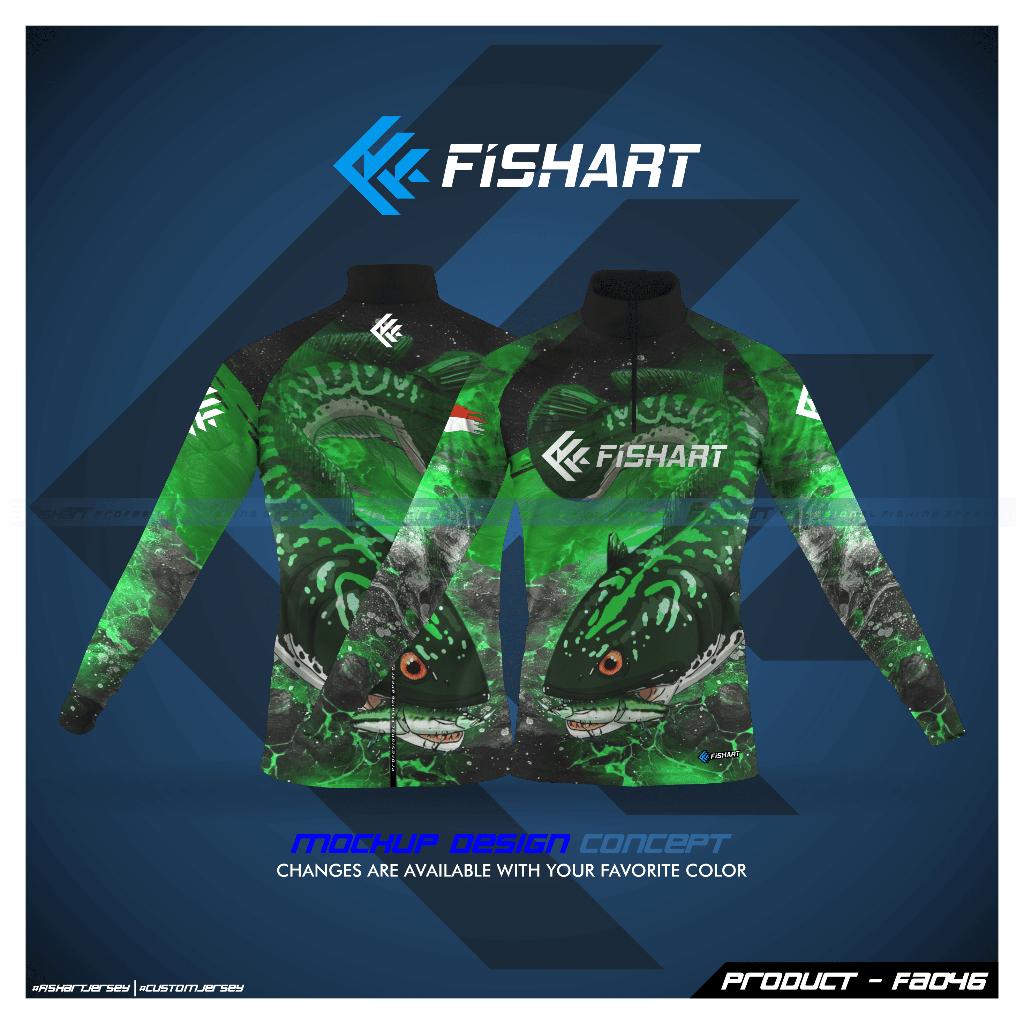JERSEY MANCING CUSTOM IKAN TOMAN FISHART