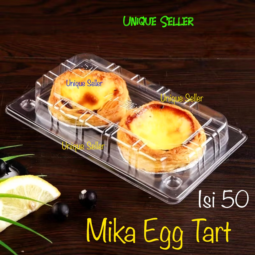 [Isi50] Mika Egg Tart Pie Susu Bali / Mika Pie Telur Pie Buah Pie Coklat Pie Susu Bali / Tray Mika K