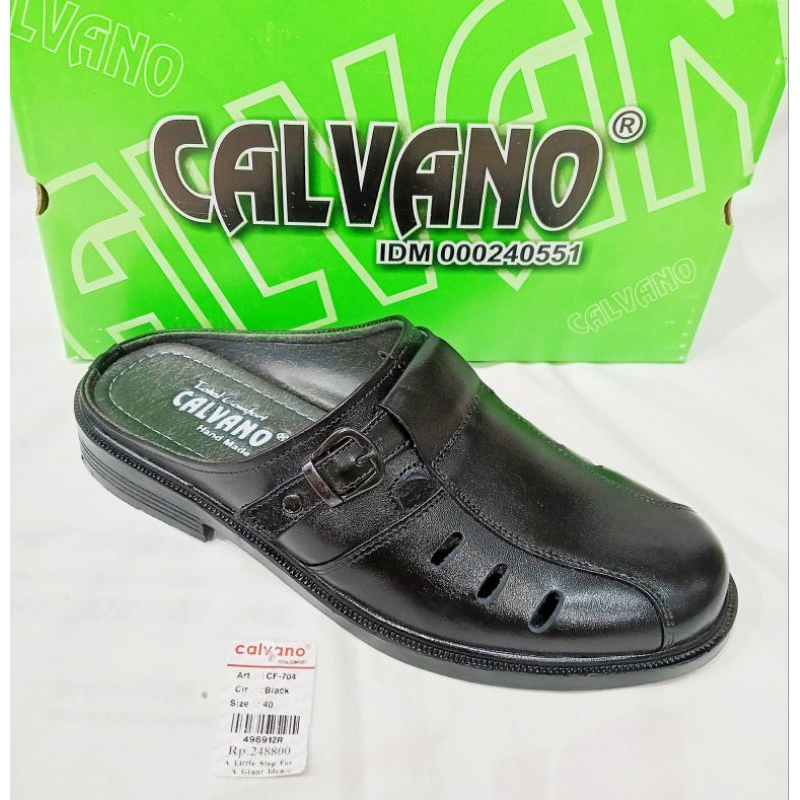 Sandal Pria / Sandal Harian / Sandal Casual / Sandal Sopan / Sandal Selop / Sandal Kulit / CALVANO C