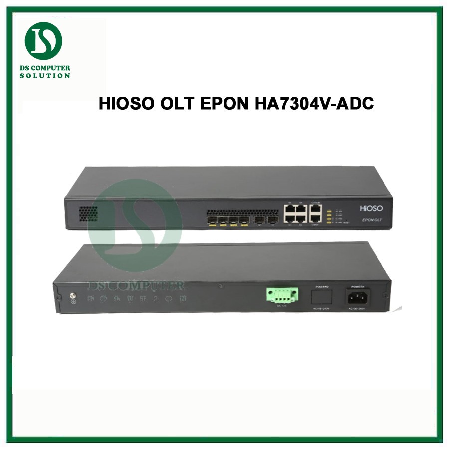HIOSO EPON OLT HA7304V-ADC 4 Port with AC/DC Power dan Support VLAN