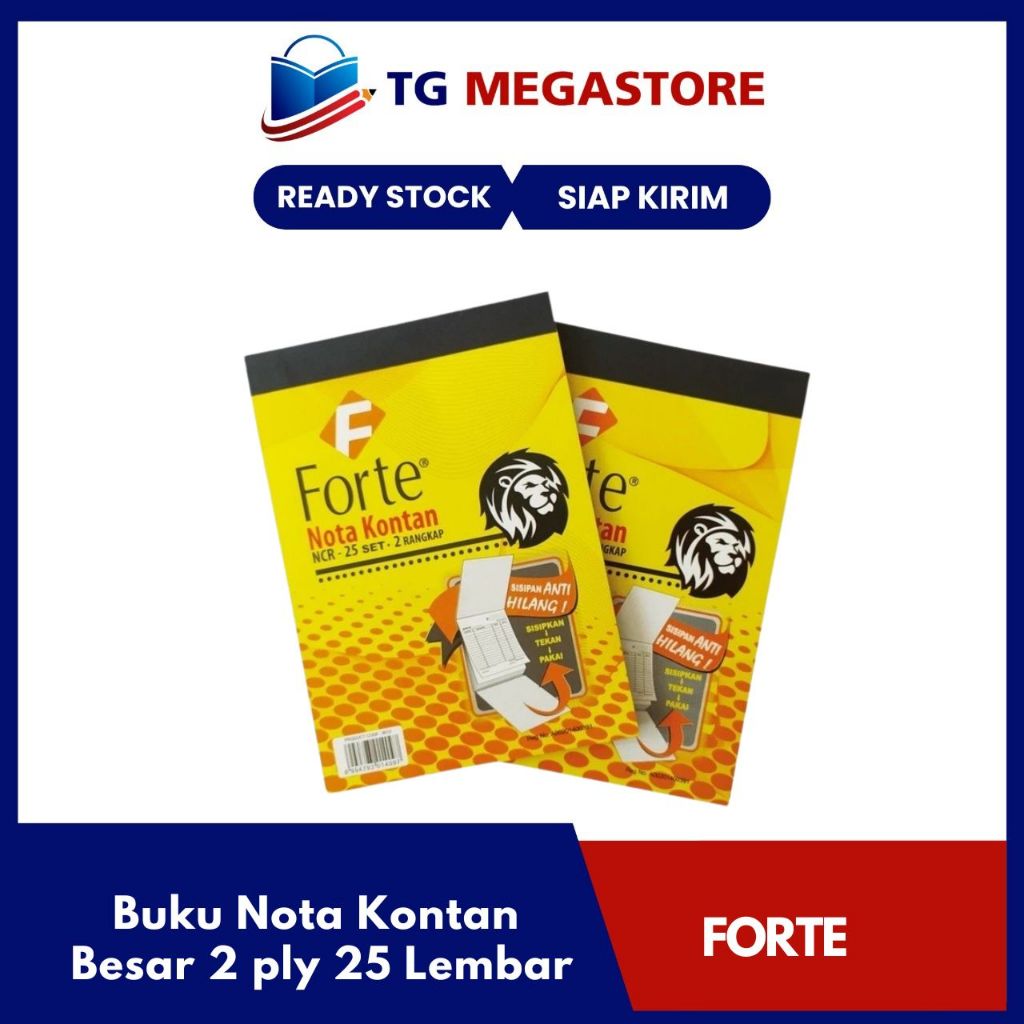

Buku Nota Kontan Forte Besar 2 ply 25 Lembar