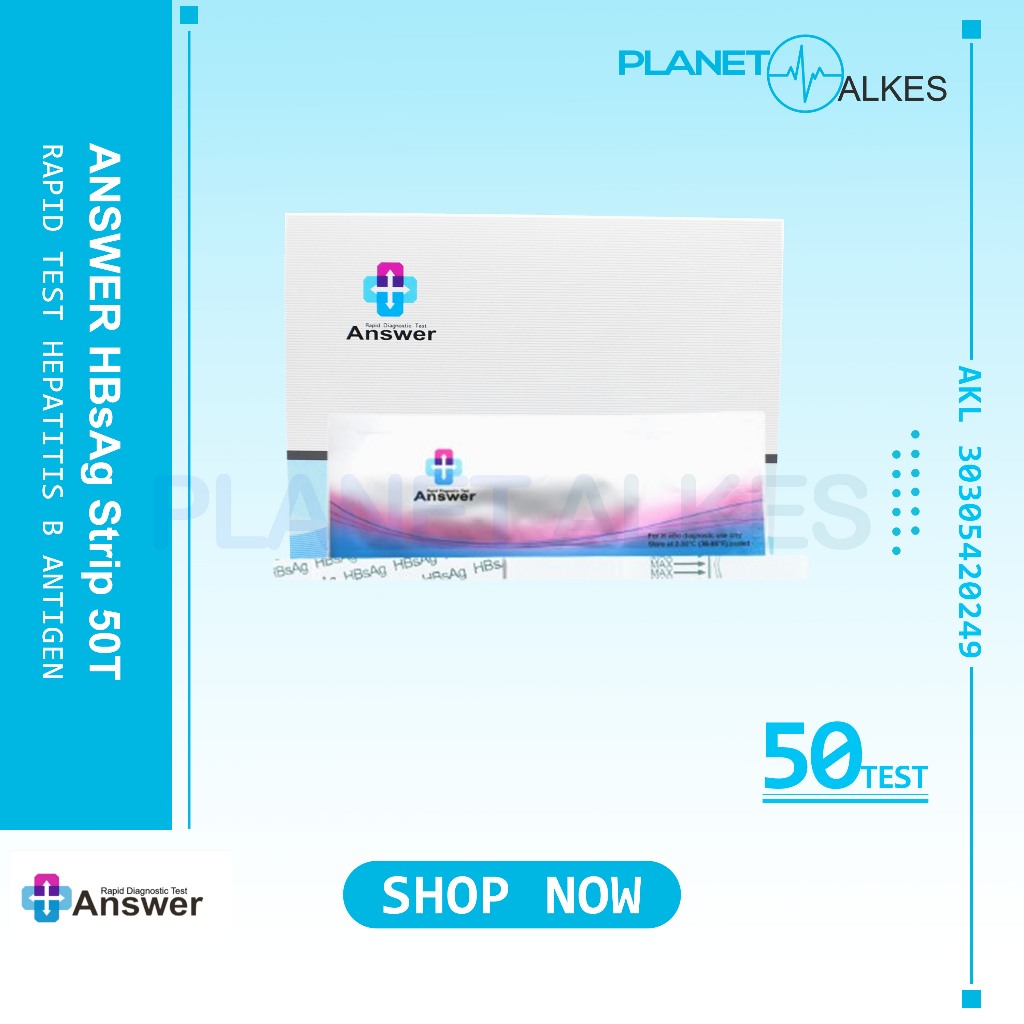 Answer Hbsag Strip 50T / Hbsag Answer / Hbsag strip / Hbsag / Answer / Hbsag Cassette Device 25 Test