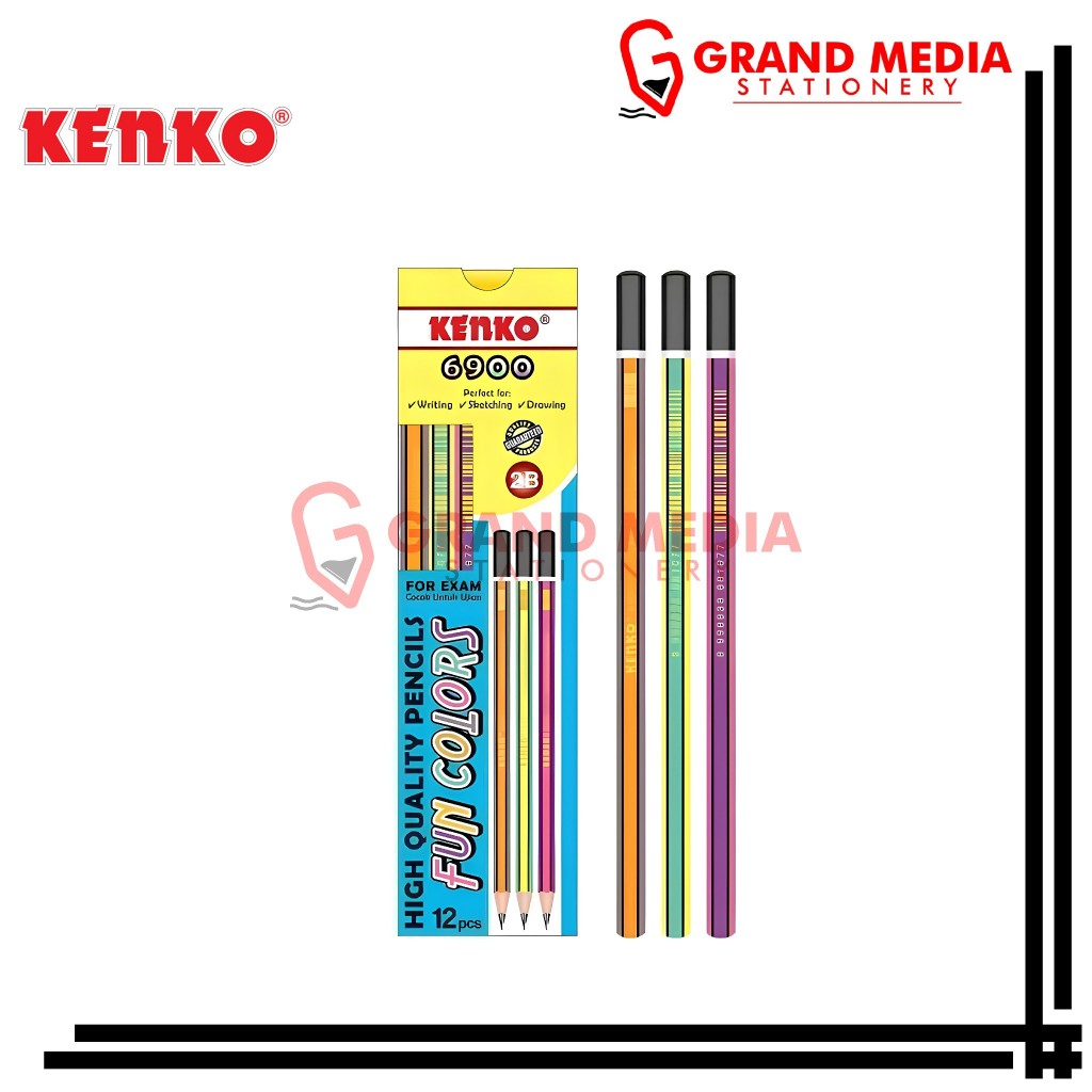 

[GRAND MEDIA] PENCIL / PENSIL 2B KENKO 6900 / 1PCS