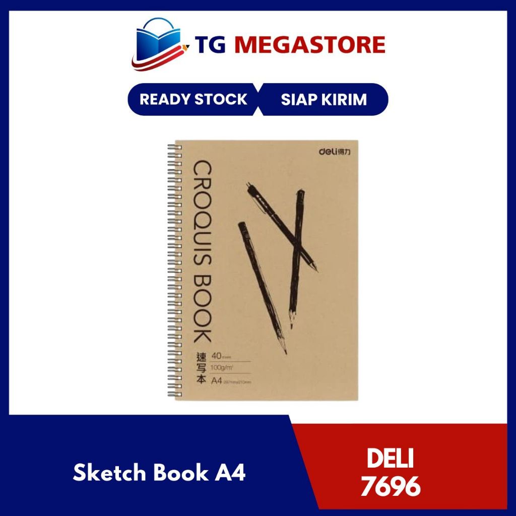 

Sketch Book DELI / Buku Sketsa 40 Lembar A4 - 7696