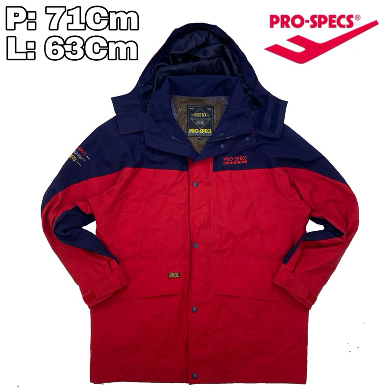 J238 Jaket Outdoor Waterproof Pro Specs Goretex  Vintage Sport Parasut Hiking Pendaki Gunung