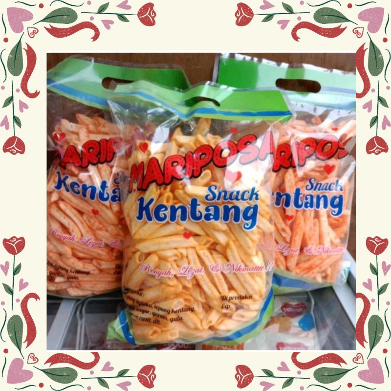 

Mariposa Stick Kentang Snack Gurih Rasa Keju/Balado/Original (1 Bag isi 250 gram)