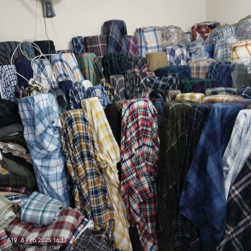 HARGA/0,5 M | BAHAN FLANNEL METERAN / KAIN FLANEL / KATUN FLANNEL IMPORT PREMIUM / KAIN KEMEJA