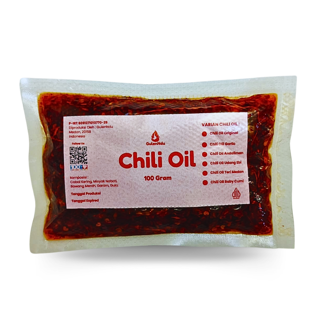 

Chili Oil 100Gram Kemasan Plastik Vacum Sambal Serbaguna Bisa Instan COD Medan