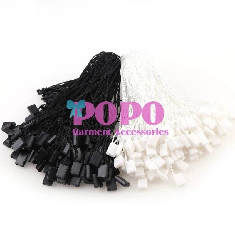 

TALI HANG TAG 18CM / HITAM / PUTIH ( ISI:-/+990 /1000PCS )