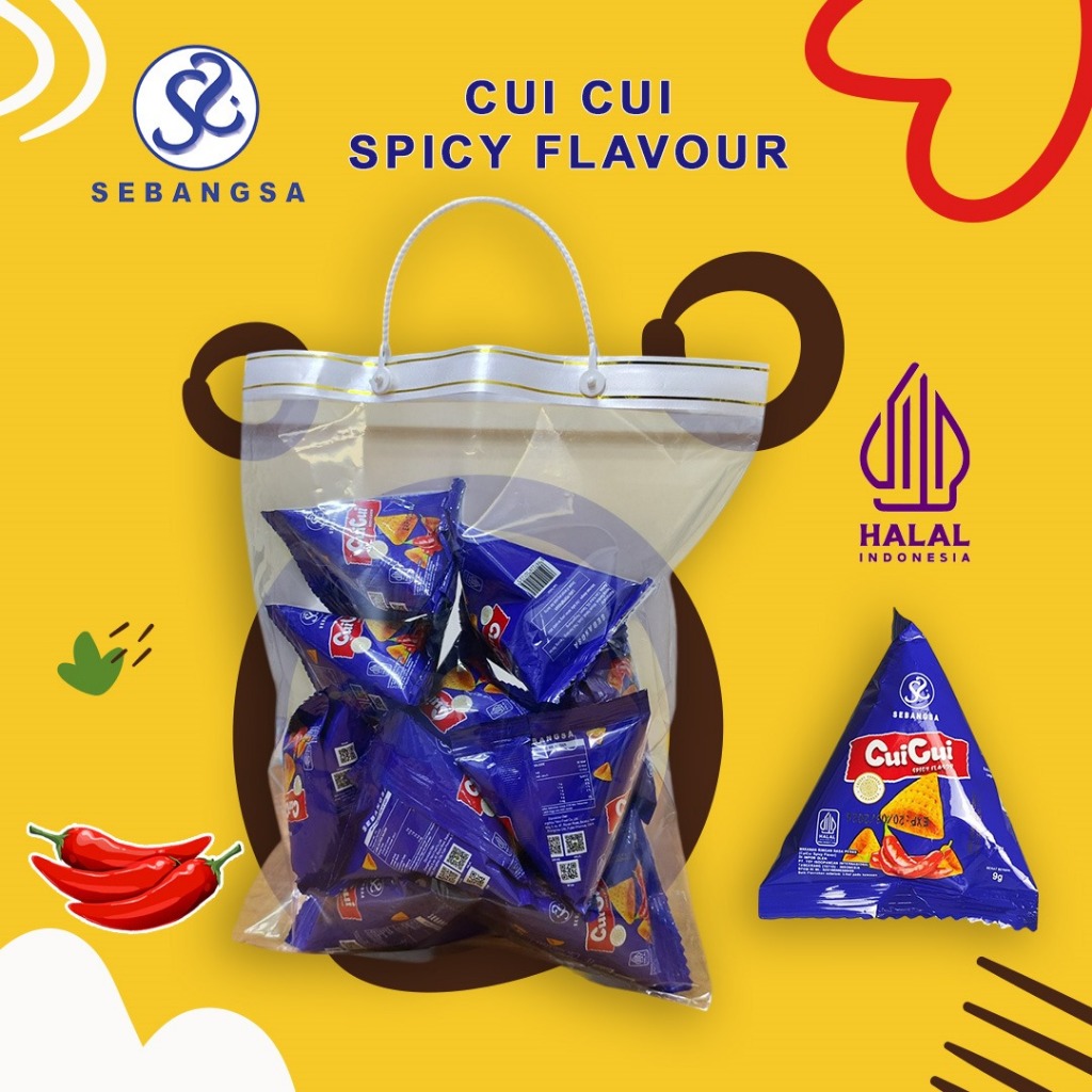 

CUI-CUI SEBANGSA MAKANAN RINGAN SPICY FLAVOUR 9GR ISI 10PCS