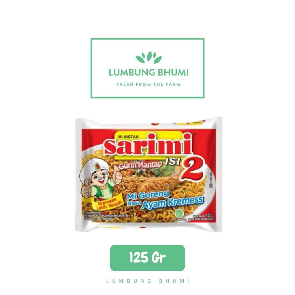 

SARIMI ISI 2 Mi Goreng Ayam Kremes 125 Gr Ecer 1 Pcs - Lumbung Bhumi