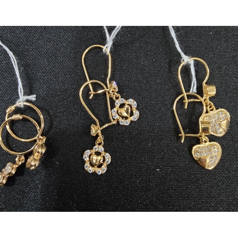 Anting silver 925 warna gold