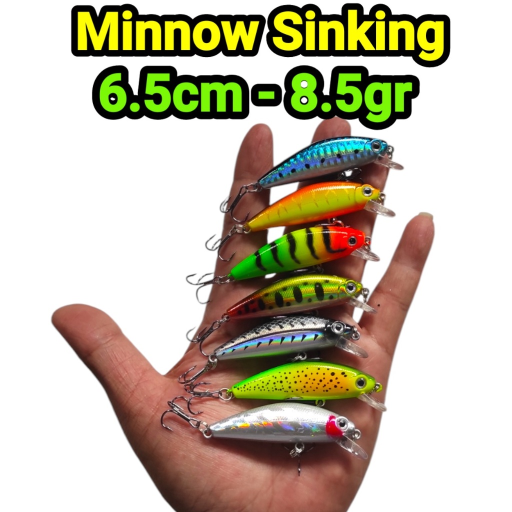 Umpan Minnow 6.5cm 8.5gr Umpan Minnow Sinking