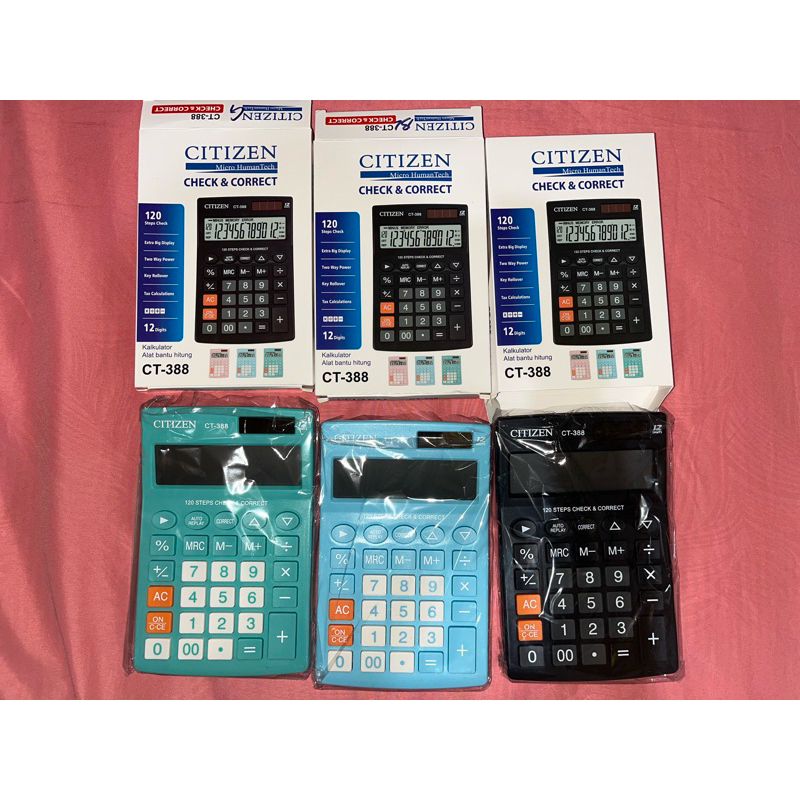 

kalkulator citizen ct-388, calculator dagang