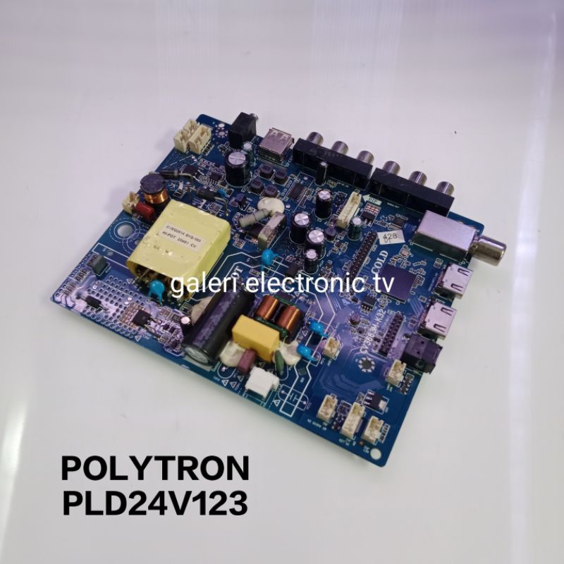 MB POLYTRON PLD24V123 - MAINBOARD MOBO MESIN TV POLYTRON PLD24V123