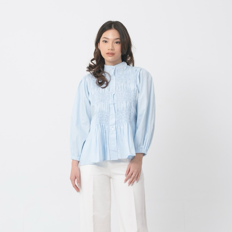ALIKA SHIRT | SMOCKED SHIRT | KEMEJA POPLIN | BLOUSE | Yap.official