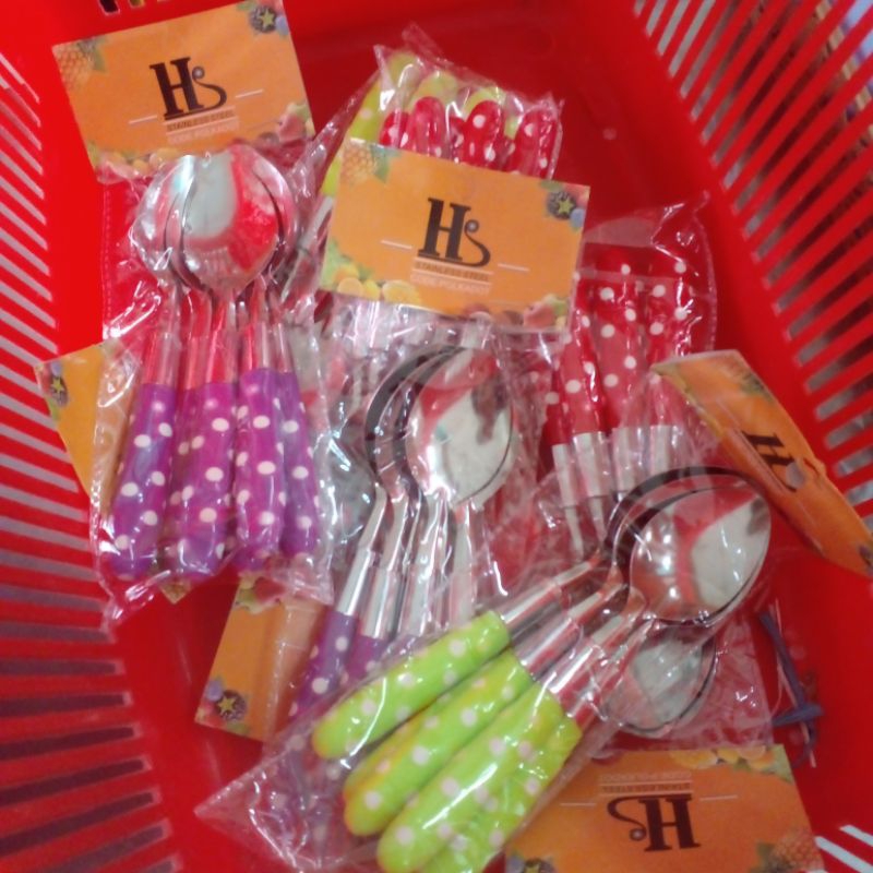 SENDOK PULKADOT HS Sendok pulkadot kualitas bagus