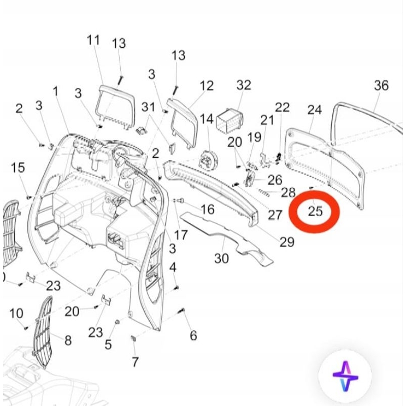Baut Body Vespa Matic GTS