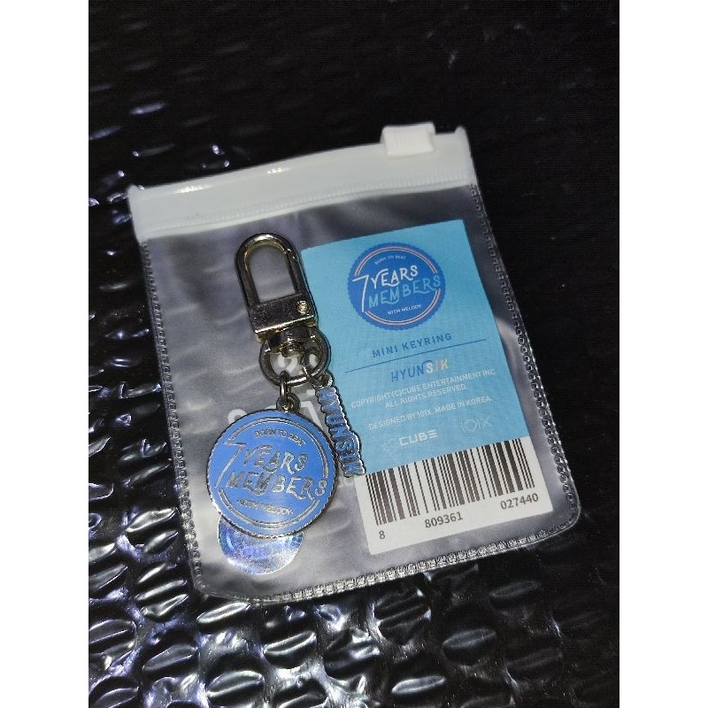 BTOB HYUNSIK 7Y7M NAME KEYRING OFFICIAL MD