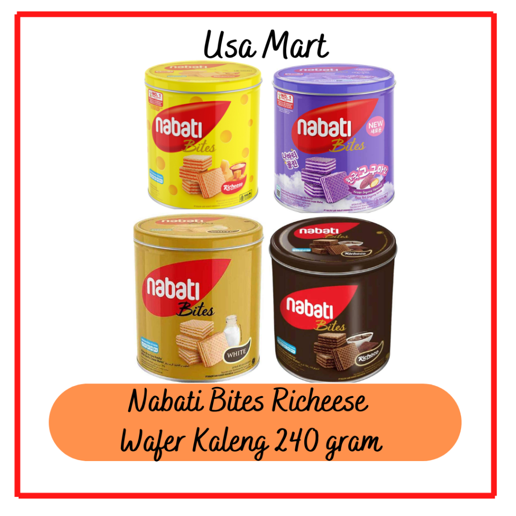 

NABATI RICHEESE Wafer Kaleng 287gram / Nabati Kaleng