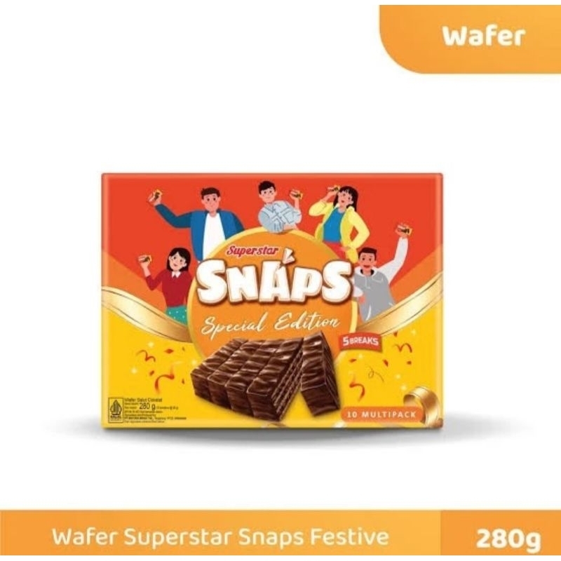 

Superstar Snap Festive Pack 336 gr / biskuit wafer superstar festive