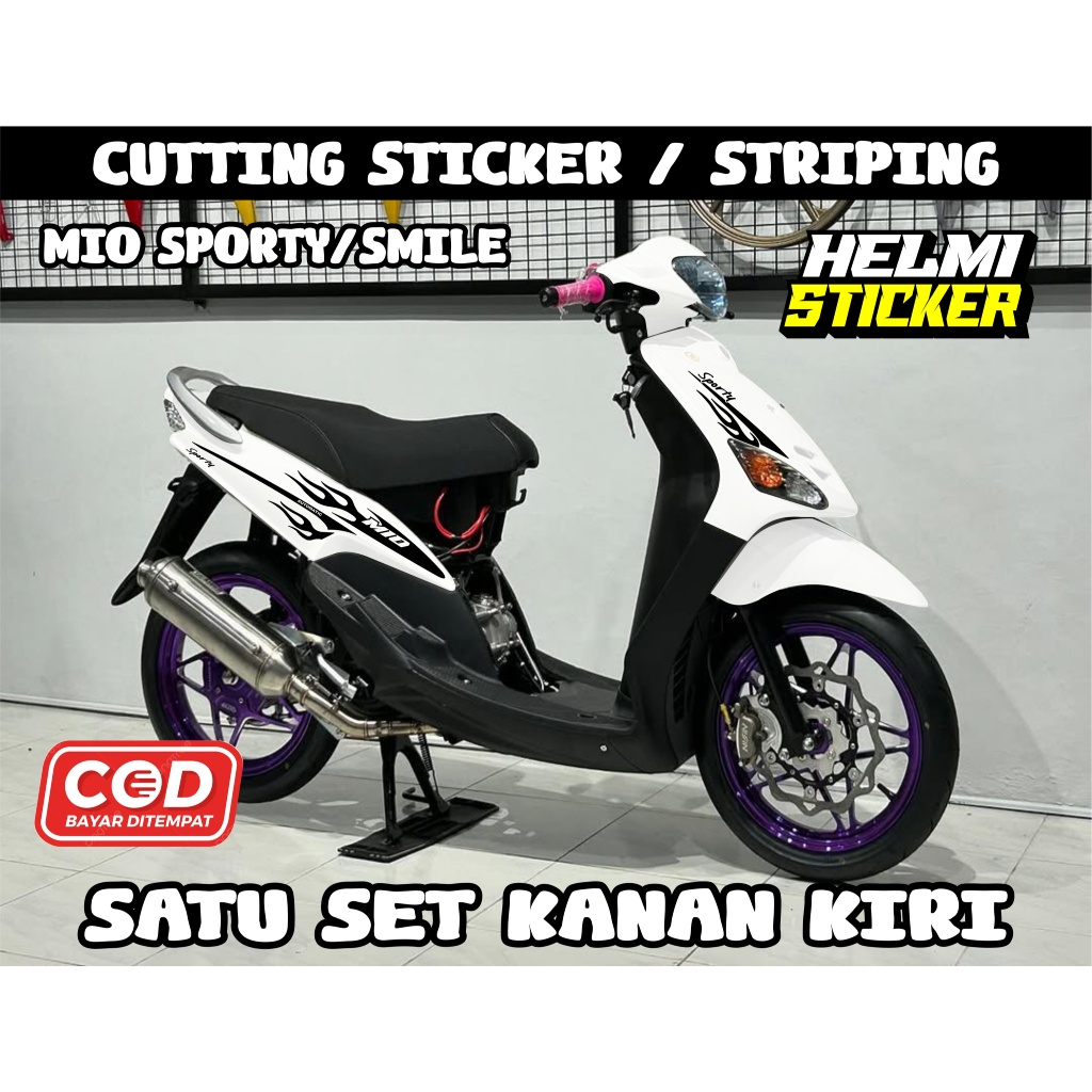 STRIPING || CUTTING STICKER/STRIPING MIO SPORTY/SMILE || STIKER MIO SPORTY STRIPING LIS VARIASI