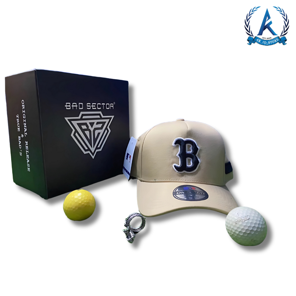 AK_ID_STORE Topi Logo B Topi MLB Unisex Topi Pria Wanita Murah Badsector Original