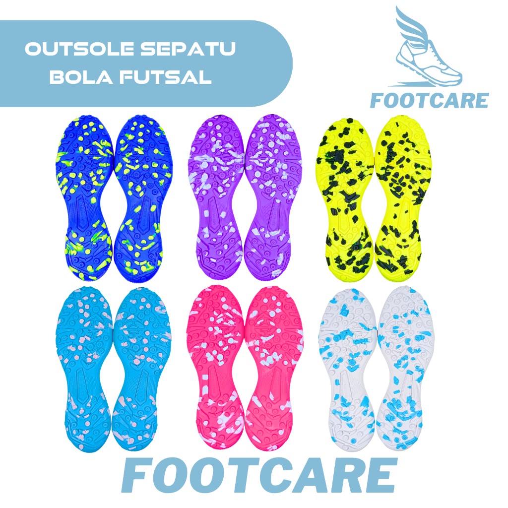 Outsole Sepatu Futsal Turf | Bawahan Sepatu Futsal Gerigi lapangan Sintetis | Sol Sepatu Gerigi Size