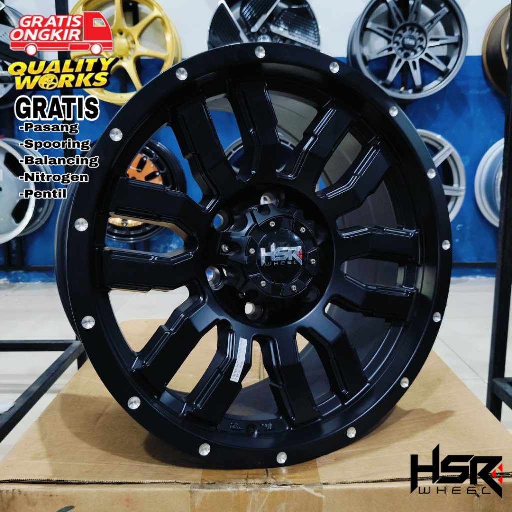 Velg Racing Mobil Fortuner, Everest, Ring 17 Velg Modifikasi Hsr Wheel Towada