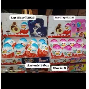 

Kinder Joy 1box isi 8 kinderjoy