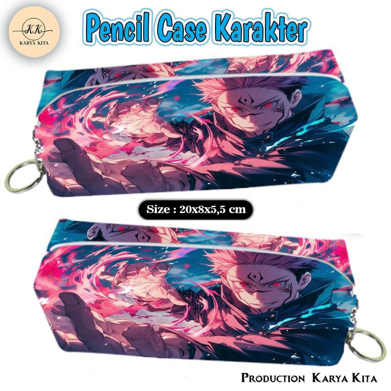 

Tempat pensil multifungsi karakter, tempat pensil multifungsi anak gambar jujutsu 03/Tempat pensil anime