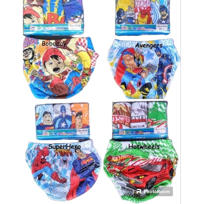 CELANA DALAM ANAK LAKI-LAKI CD RIDGES KIDS SIZE M L XL