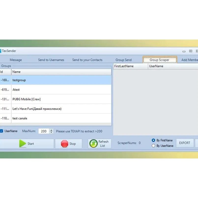 TexSender PRO Telegram Bulk Sender Marketing Promosi Massal Terbaru