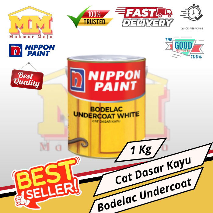 Cat Dasar Kayu Bodelac Undercoat White - Nippon Paint
