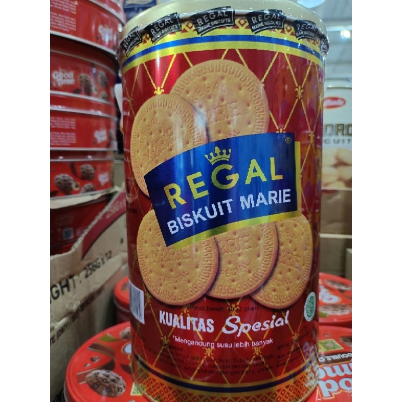 

Marie Regal special kemasan kaleng 1 kg / kualitas premium / cocok untuk camilan dan suguhan lebaran