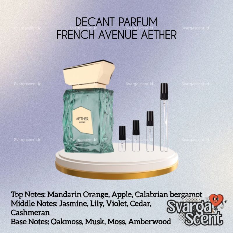 Decant Parfum Aether French Avenue